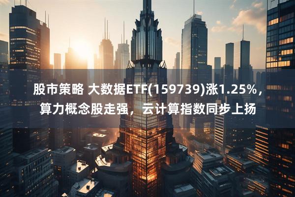 股市策略 大数据ETF(159739)涨1.25%，算力概念股走强，云计算指数同步上扬
